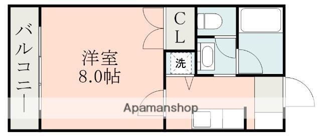 ラフォーレ28番館(1K/2階)の間取り写真