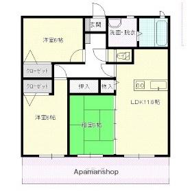 サンプレイン(3LDK/1階)の間取り写真