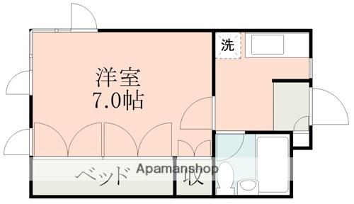 リーガルコートB(1K/4階)の間取り写真