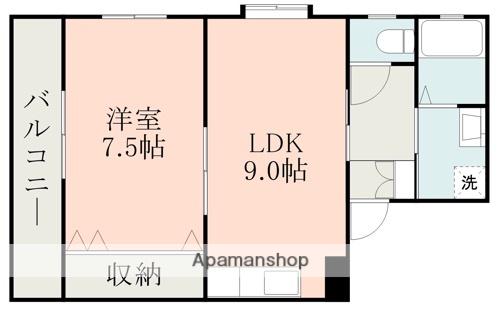 アッソラート・ヴィラ(1LDK/2階)の間取り写真
