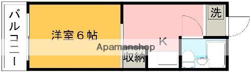 レジデンス練兵(1K/3階)の間取り写真