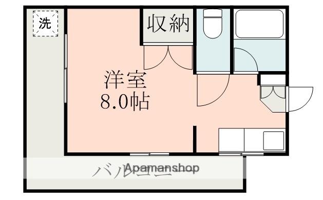 メゾンドソフィア尾ノ上(ワンルーム/4階)の間取り写真