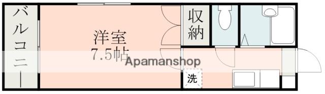 ロフティ三軒町(1K/5階)の間取り写真