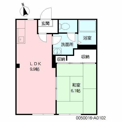 セフィラ南町(1LDK/1階)の間取り写真