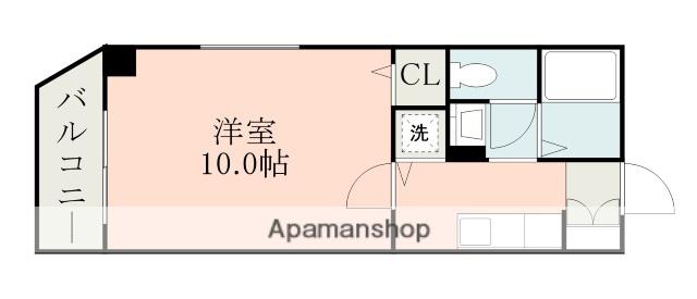NICEマンション白山(1K/5階)の間取り写真