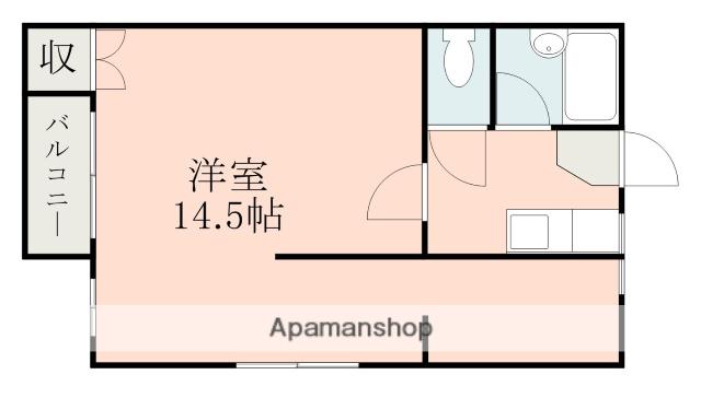 エクシード渡鹿(ワンルーム/4階)の間取り写真