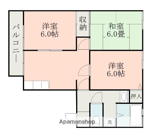 サンビレッジレグルスガーデン(3LDK/2階)の間取り写真