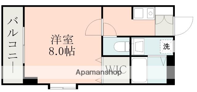 カーサエテルノC(1K/2階)の間取り写真