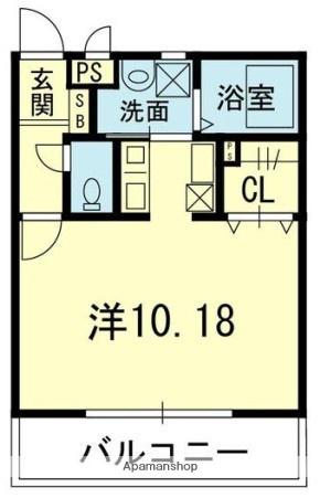 グランツ(1K/2階)の間取り写真