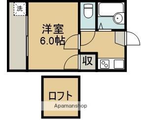 スペックス上水前寺B棟(1K/1階)の間取り写真
