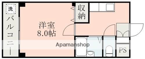 メゾンラヴィ(1K/2階)の間取り写真