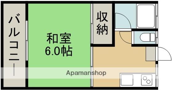 古庄アパート(1K/2階)の間取り写真