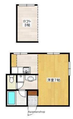 ロイヤルハイツセリーヌ(ワンルーム/1階)の間取り写真