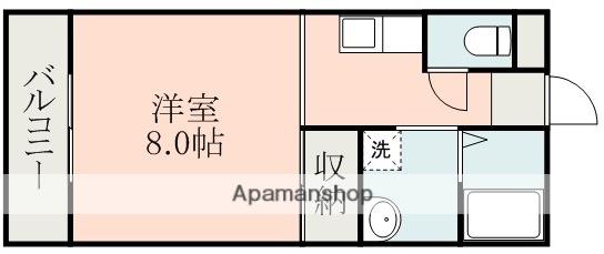 シティハイツ(ワンルーム/1階)の間取り写真