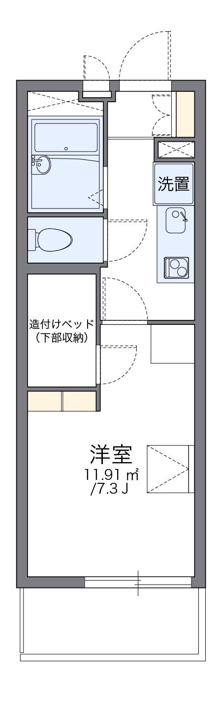 レオパレスSUPERIO 友(1K/3階)の間取り写真