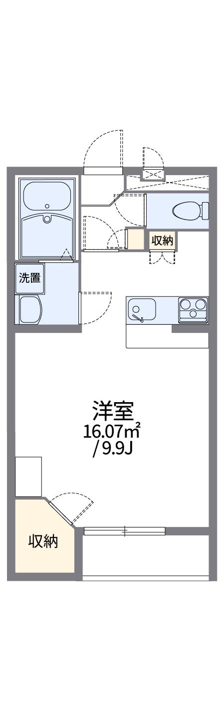 レオパレスなゆた(1K/2階)の間取り写真