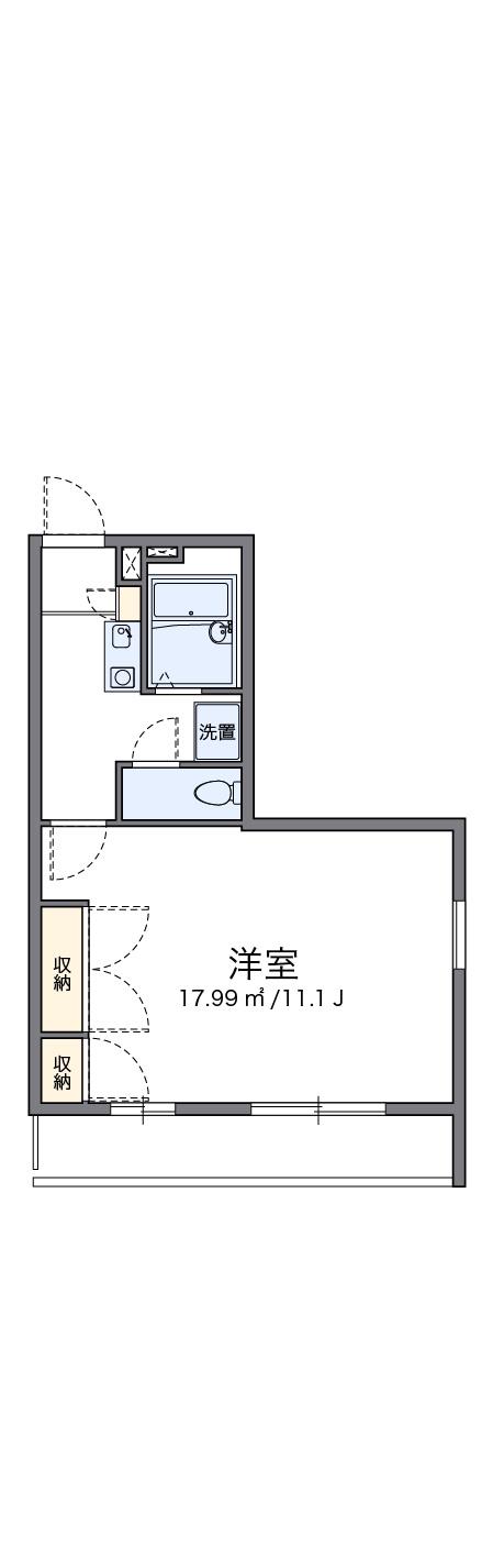 レオパレス榎S・H・Y(1K/2階)の間取り写真
