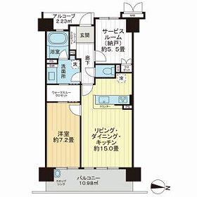 サーパスシティ大江イーストスクエア(1SLDK/1階)の間取り写真