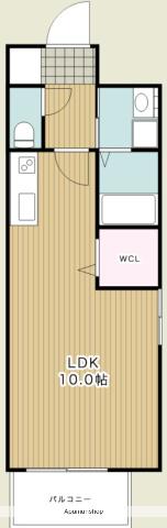 サンフェスタ出水(ワンルーム/6階)の間取り写真