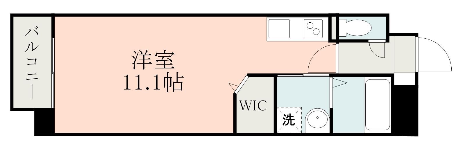 ベル フォース(ワンルーム/8階)の間取り写真