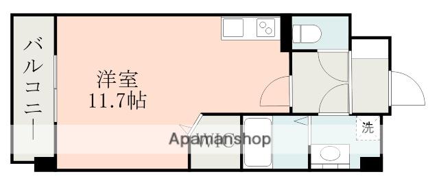 レオ リヤンド(ワンルーム/2階)の間取り写真