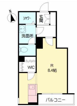 グレイスコート(ワンルーム/3階)の間取り写真