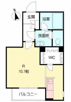 グレイスコート(ワンルーム/3階)の間取り写真