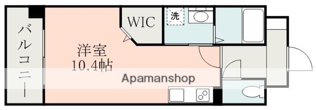 フェニックスハイツ八王寺(ワンルーム/10階)の間取り写真