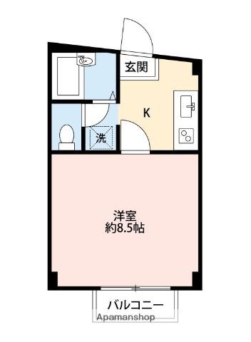 リヴィエるアビテ(1K/2階)の間取り写真