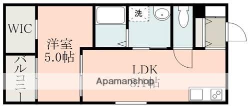 MAJOR大津駅前(1LDK/2階)の間取り写真