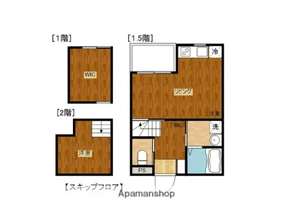 オルゲント5号(1LDK/2階)の間取り写真