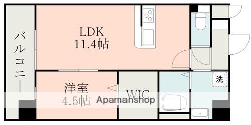 ロザリアン八王寺ウエスト(1LDK/8階)の間取り写真