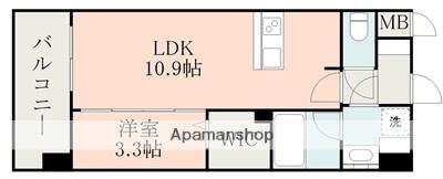 ラ・シック光(1LDK/3階)の間取り写真