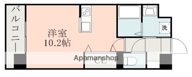 LINABELL(ワンルーム/6階)の間取り写真