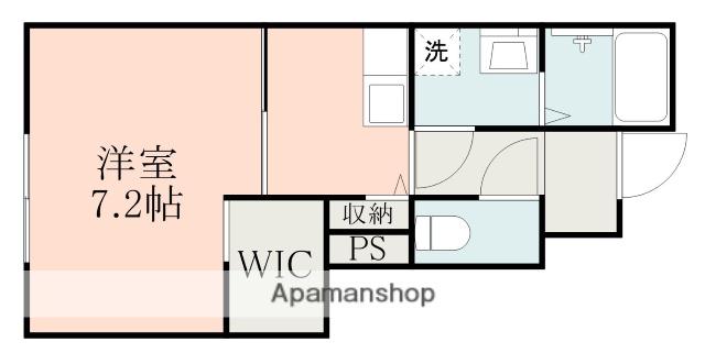 シャイン大津(1K/1階)の間取り写真
