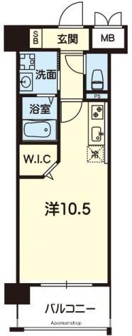 グランジュールⅡ(ワンルーム/4階)の間取り写真