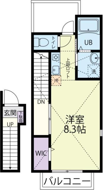 GRANDE FAITH 大津(ワンルーム/2階)の間取り写真