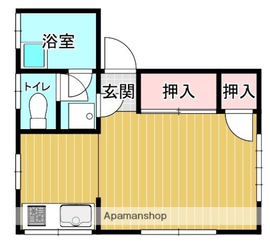 ルートサイド266(ワンルーム/3階)の間取り写真