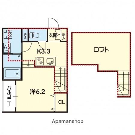 ステラ熊大前(ワンルーム/2階)の間取り写真