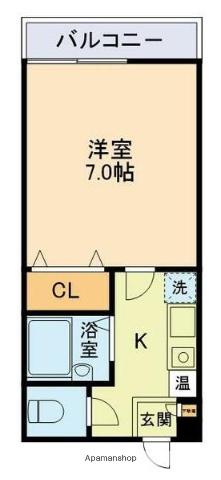 第3宮本ビル(1K/3階)の間取り写真