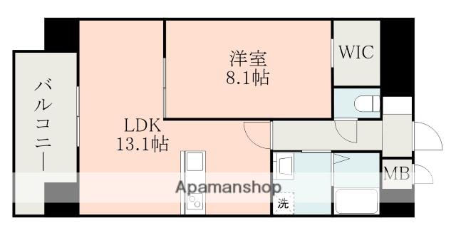 CHAINON大津(1LDK/3階)の間取り写真