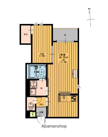 REGALEST T&H(1LDK/1階)の間取り写真