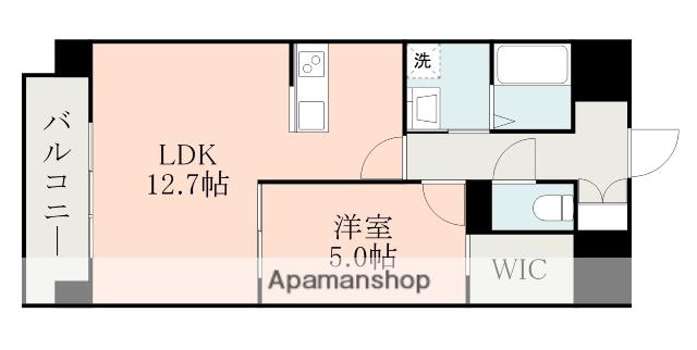 CHAINON長嶺南(1LDK/9階)の間取り写真