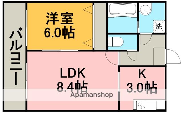 クリエイトマンション菊陽(1LDK/1階)の間取り写真