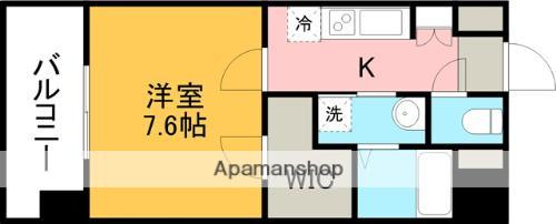 アン グランデ(1K/3階)の間取り写真