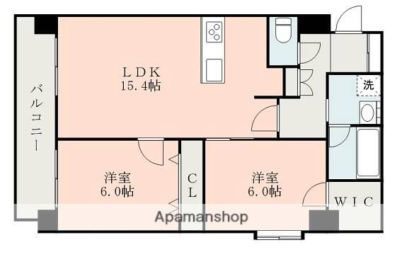 サムティ迎町(2LDK/7階)の間取り写真