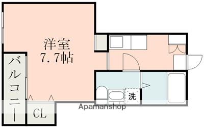 ハイムセラ米屋町(1K/3階)の間取り写真