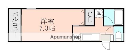 アルミザールⅡ(1K/1階)の間取り写真