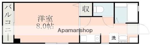 ラフォーレⅡ(1K/3階)の間取り写真