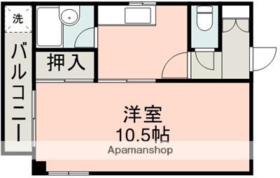 グレイハウンド(1K/1階)の間取り写真